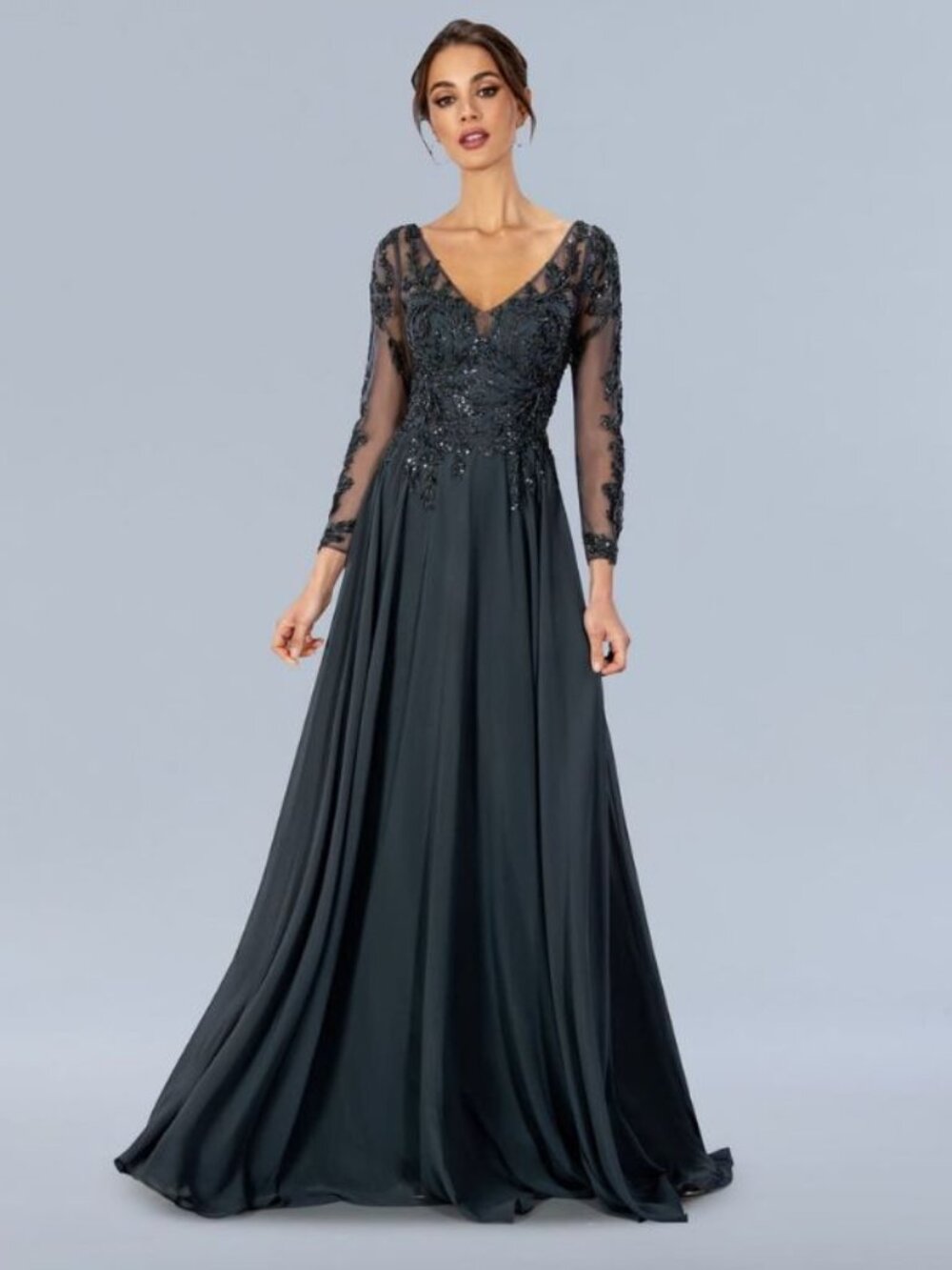 Clearance Charcoal Size 20 Mother of the Bride Dress by Stella Couture 24308